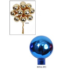 20MM Royal Glass Ball With Wire  (Lot of 1 Box - 12  Bunches Per Box) SALE ITEM